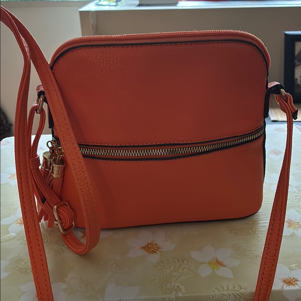 Orange Crossbody Bag